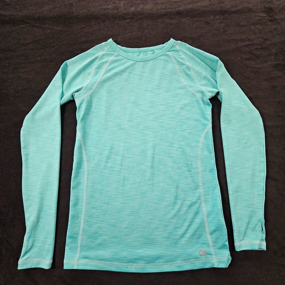 Champion Teal Long Sleeve Performance T-Shirt Women's S